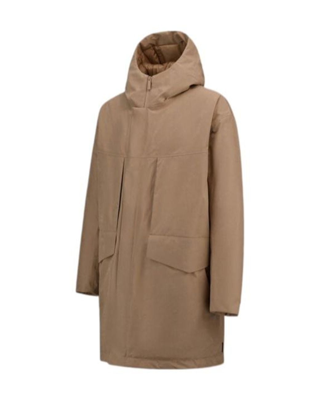 Herno Brown Laminar Short Parka for men