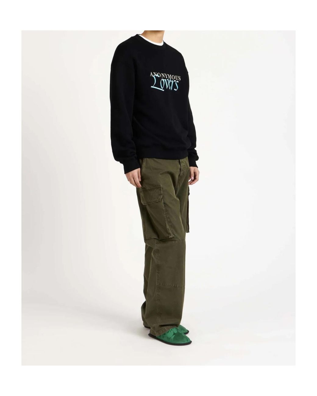 J.W. Anderson Black Jw Anderson Anonymous Lovers Sweatshirt for men
