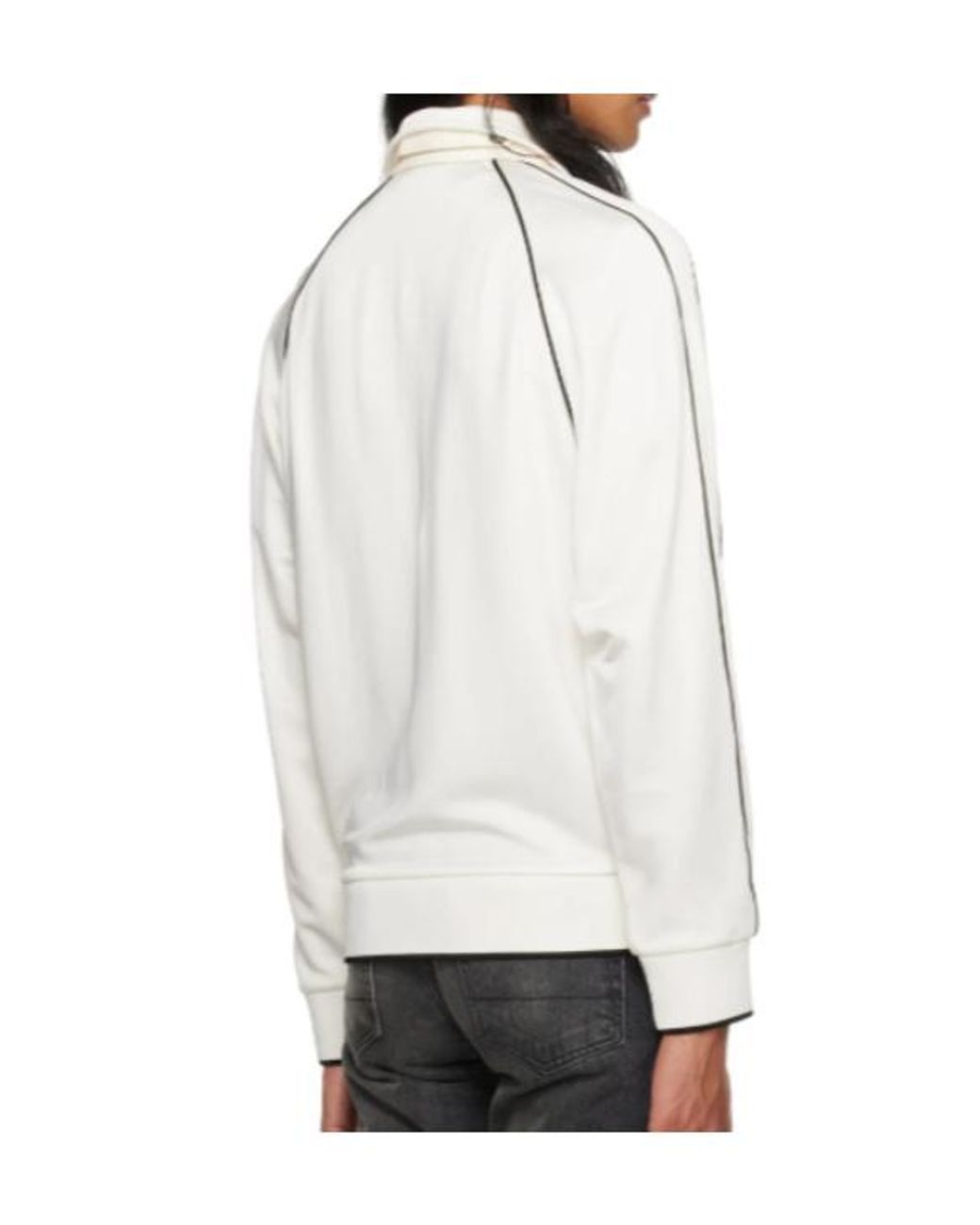 Tom Ford Gray Logo-Patch Zip-Up Jacket for men