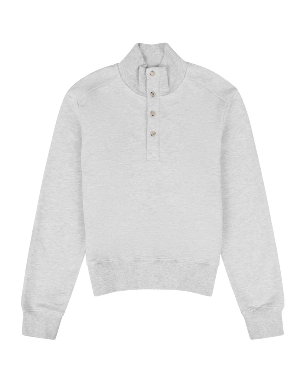 Entire studios White Button-Up High-Neck Sweater for men