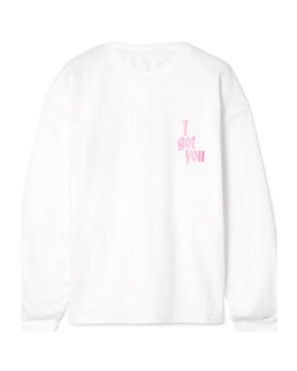 AMINA MUADDI White Printed Cotton-Jersey Top