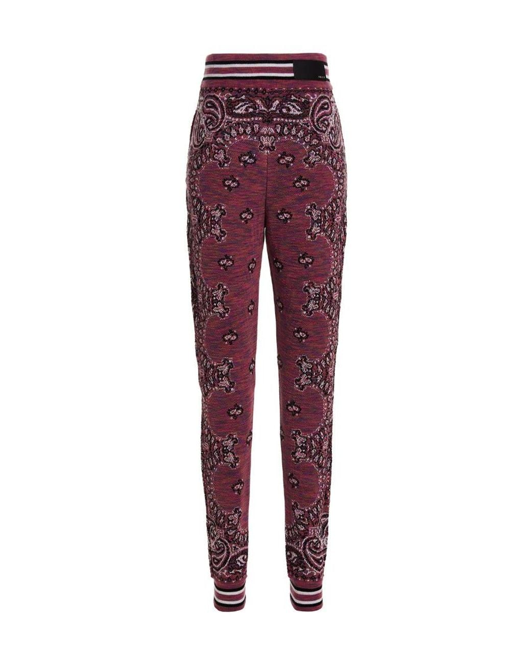 Amiri Purple Logo Sweatpants