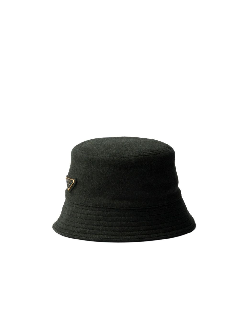 Prada Black Loden Bucket Hat