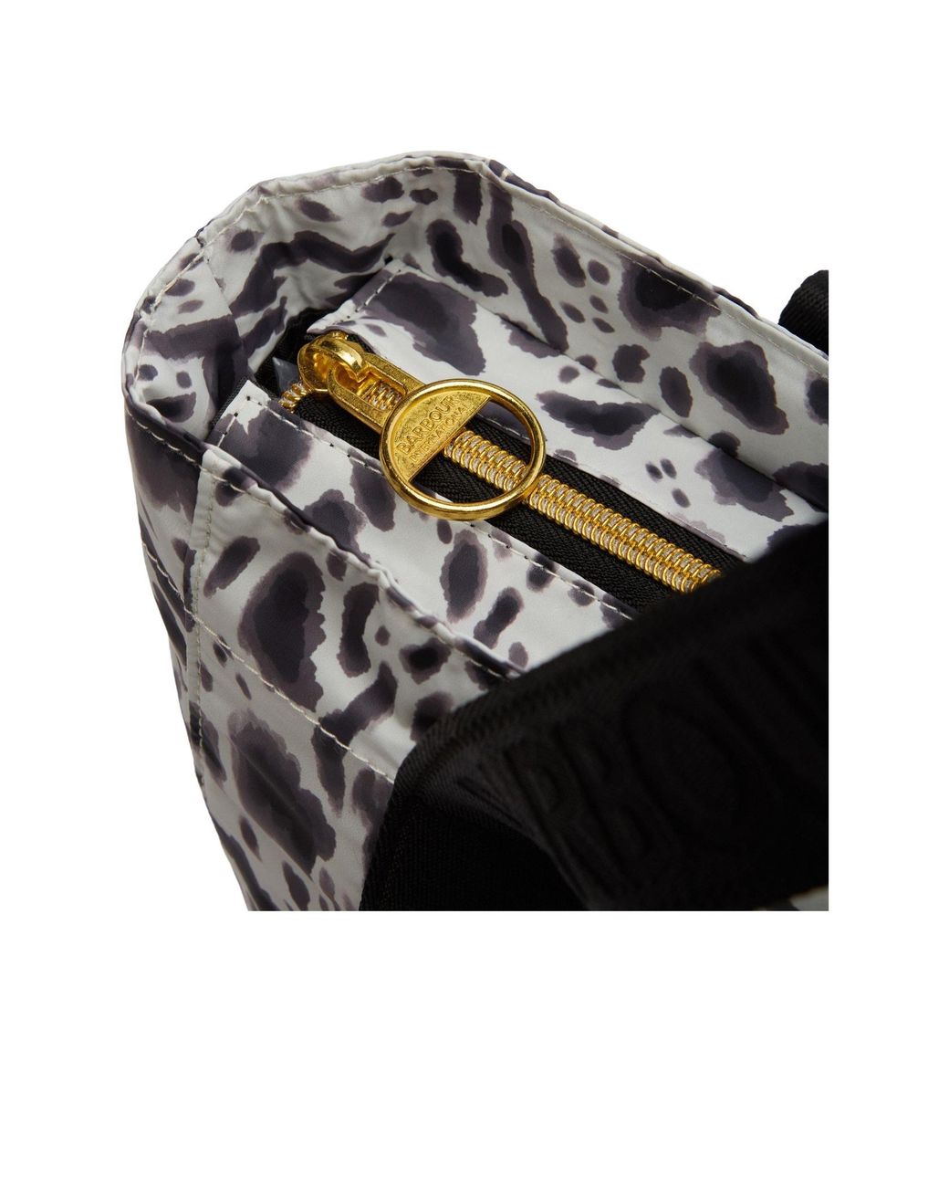 Barbour Black Largecapacity Zipper Pouch
