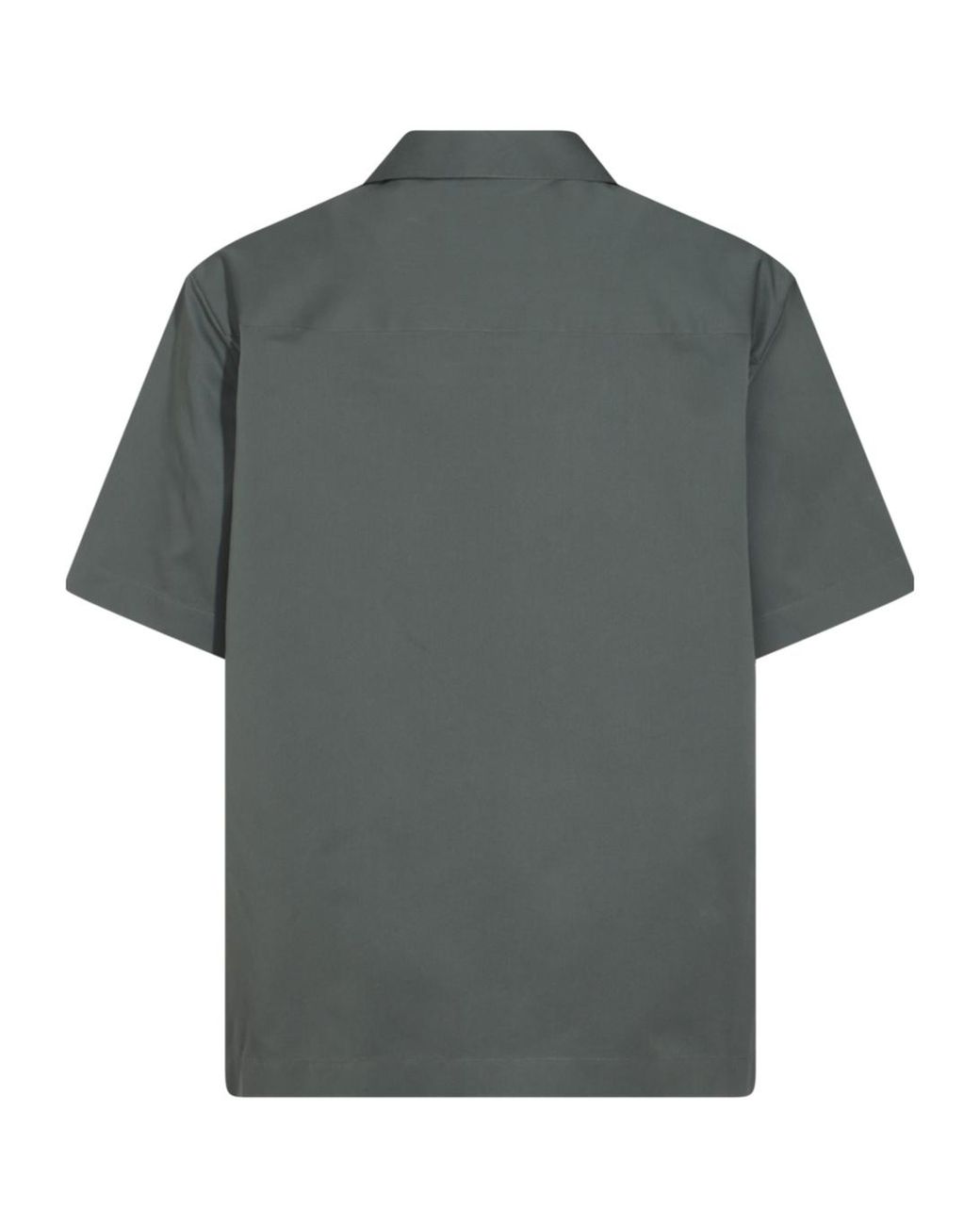 Jil Sander Green Satin Shirt for men