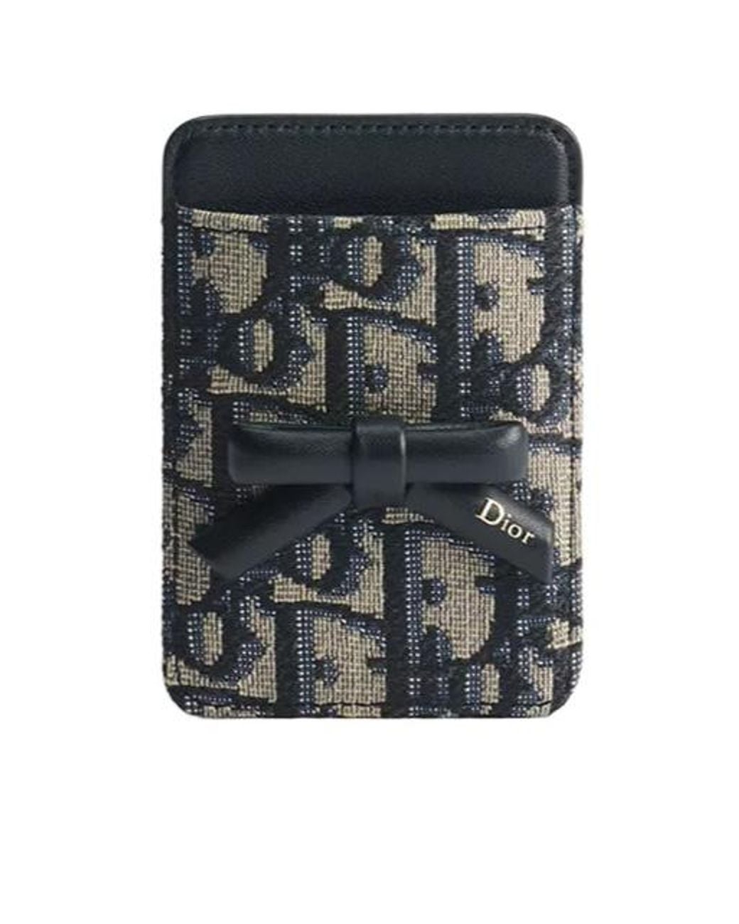 Dior Gray Promenade Magnetic Card Holder