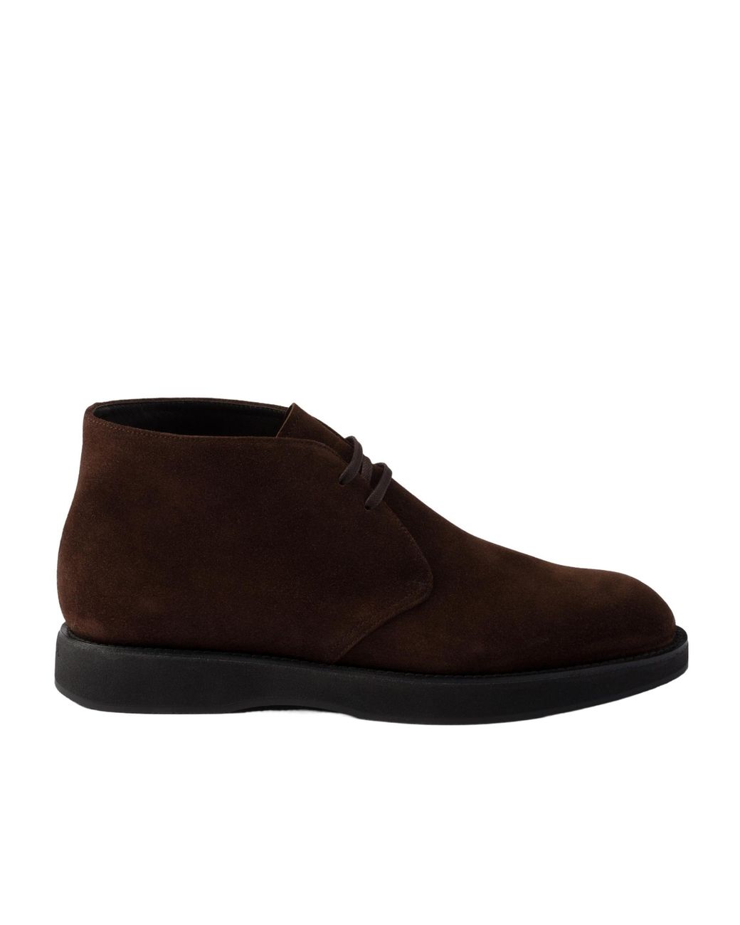 Prada Brown Suede Chukka Boots for men