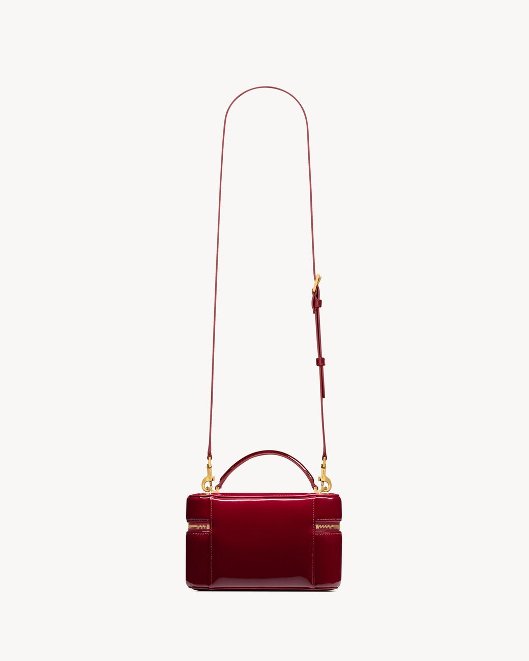 Saint Laurent Red Gaby Vanity Clutch Bag