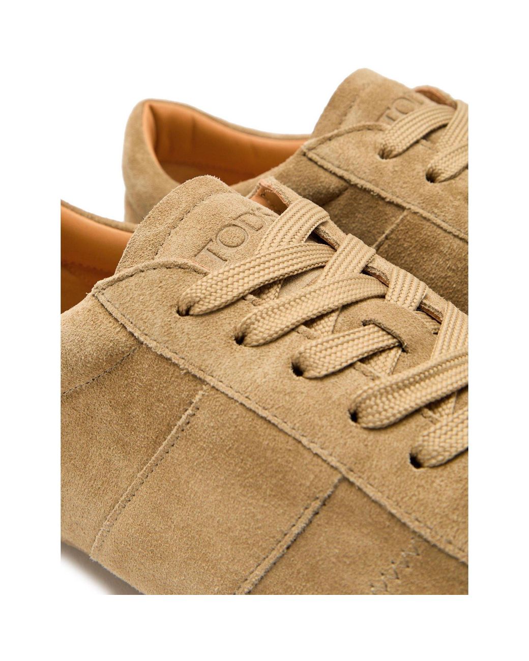 Tod's Brown Fleece-Lined Low-Top Casual Shoes for men