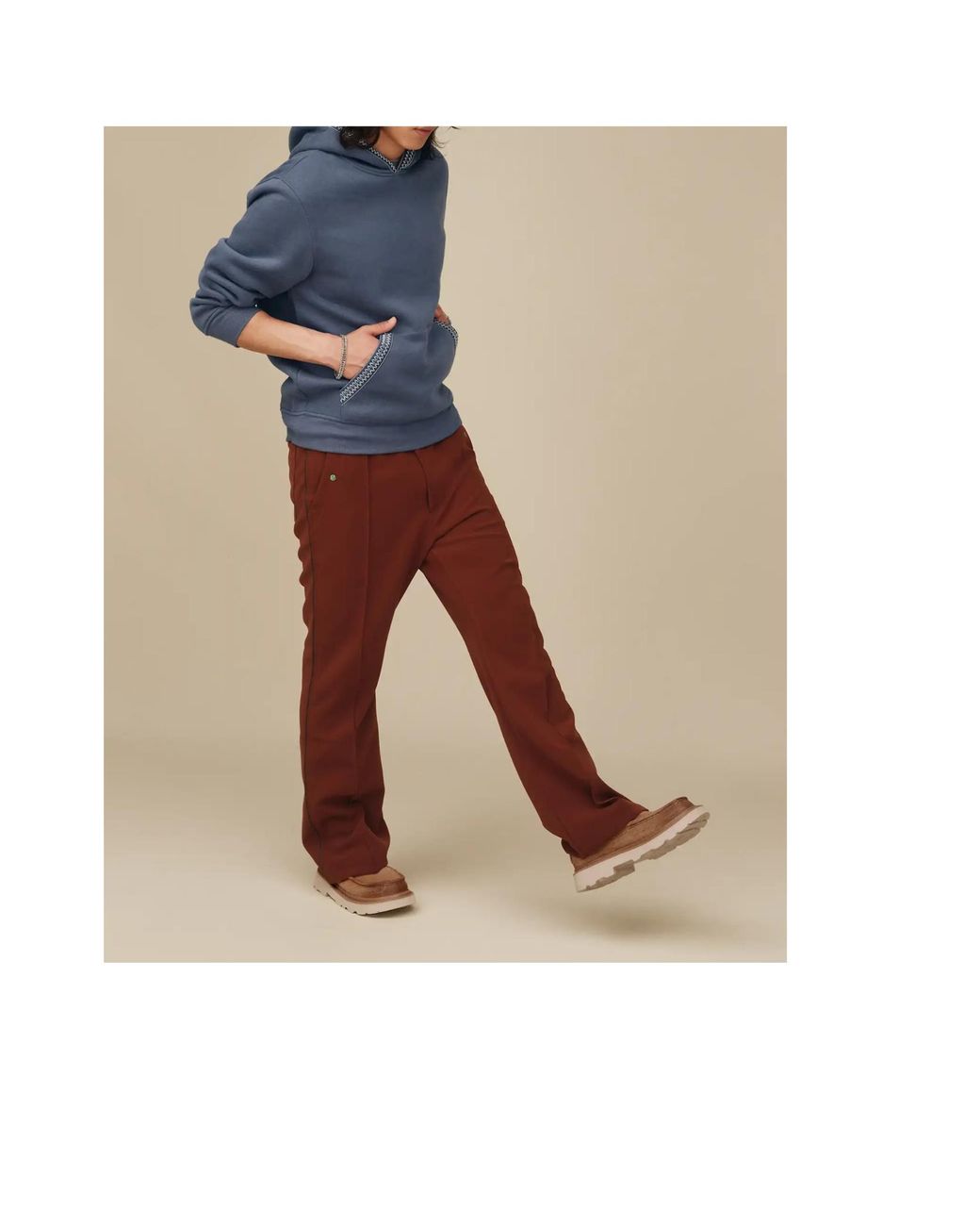 Ugg Brown Ascot Lug-Sole Loafers for men