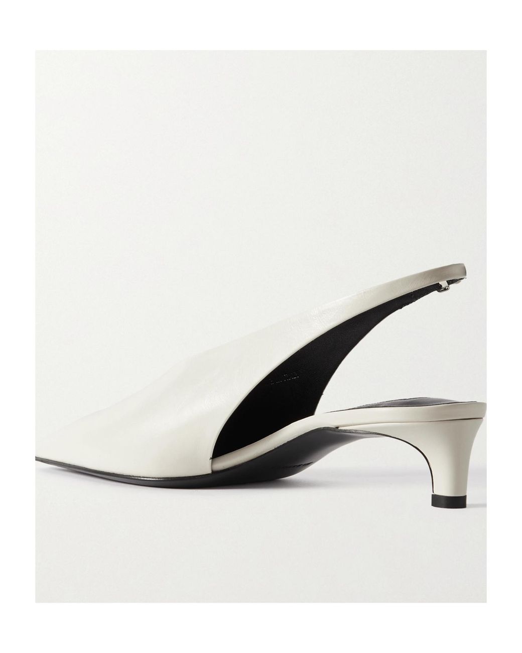 Jil Sander White Slingback Heeled Pumps