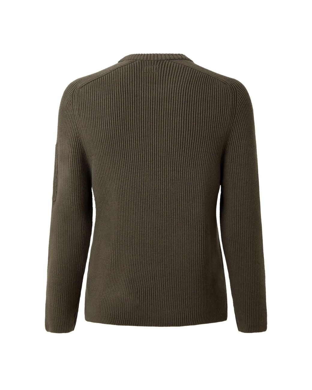 C P Company Green Neck Knit Sweater for men