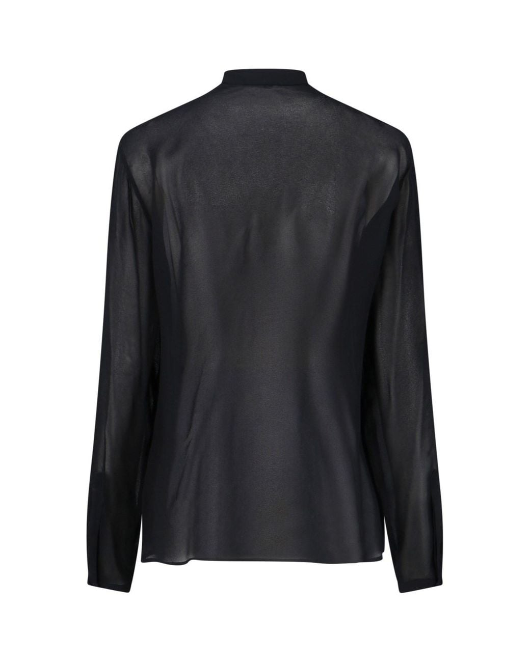 Alaïa Black Alaïa Georgette Scarf Blouse