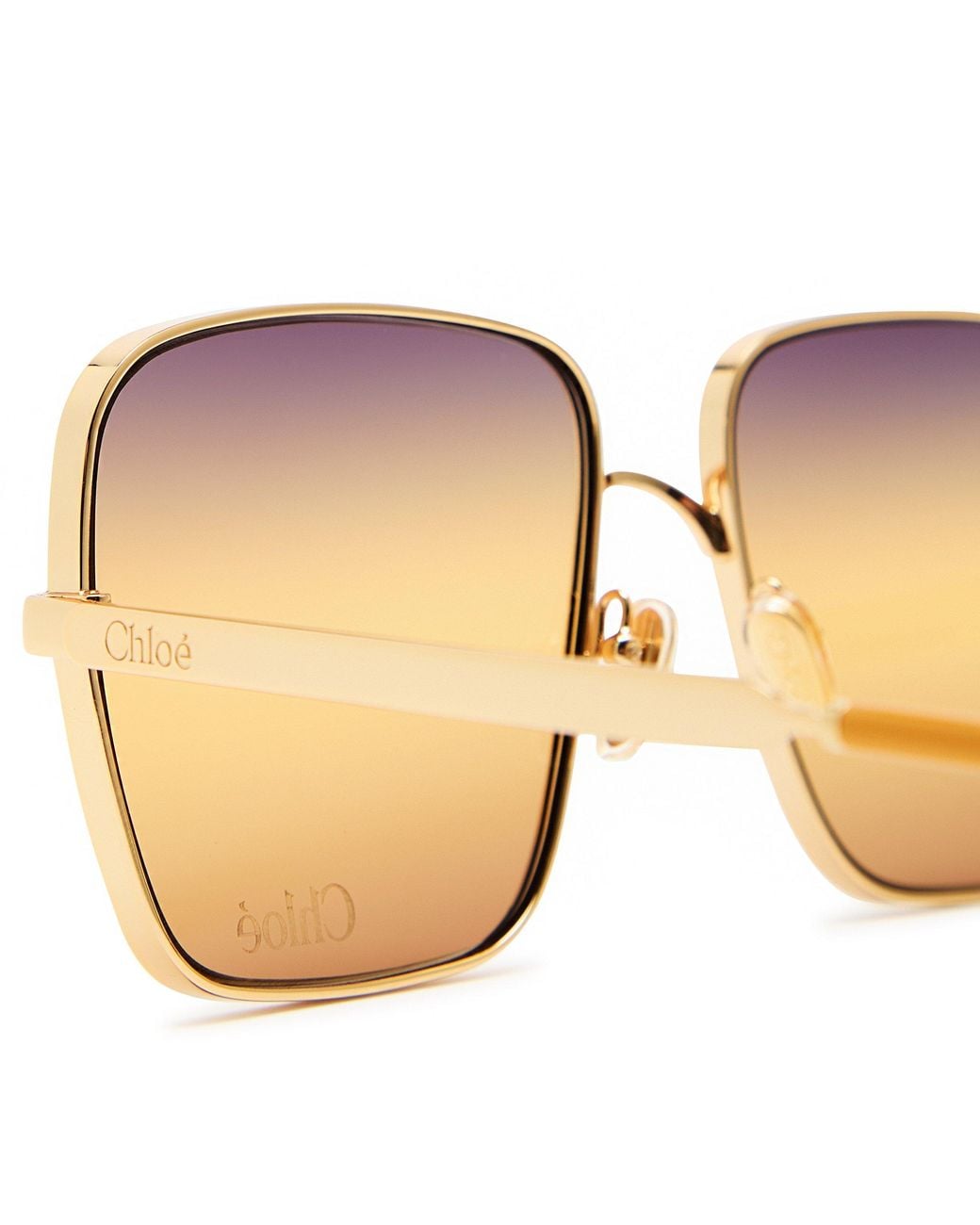 Chloé Metallic Metal Sunglasses