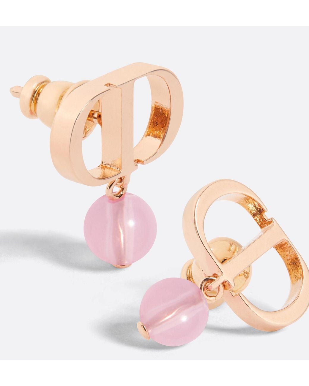 Dior Pink Petit Cd Earrings