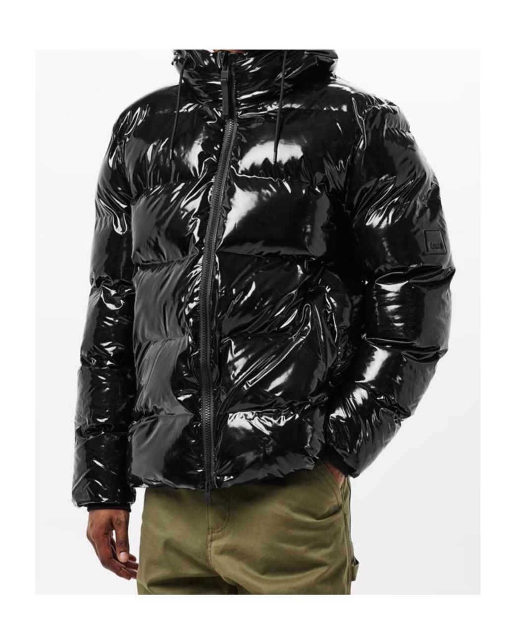 Rains Black Alta Puffer for men