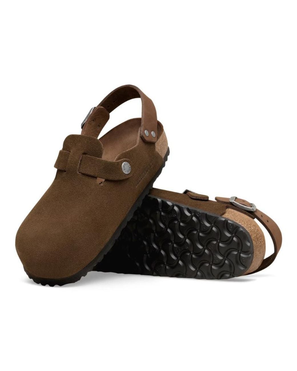 Birkenstock Brown Tokio Ii Suede Clog Sandals
