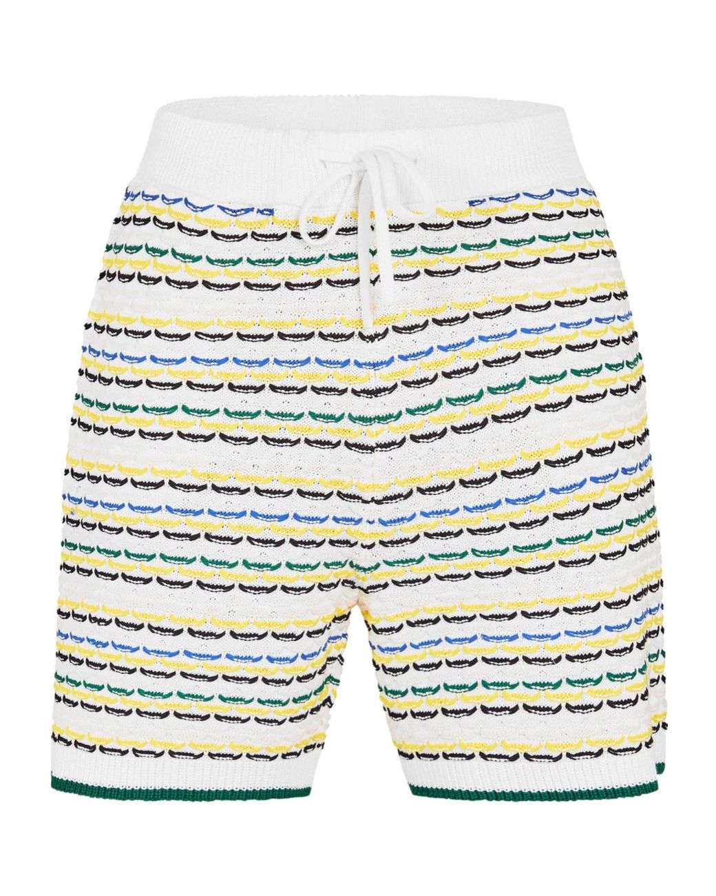 Casablanca White Logo Patch Shorts for men
