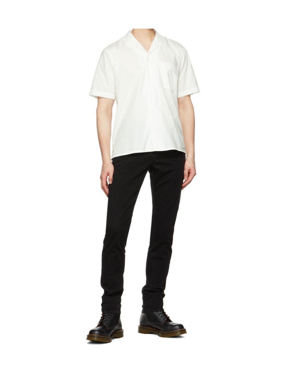 FRAME Black L'Homme Slim Brushed Twill Jeans for men