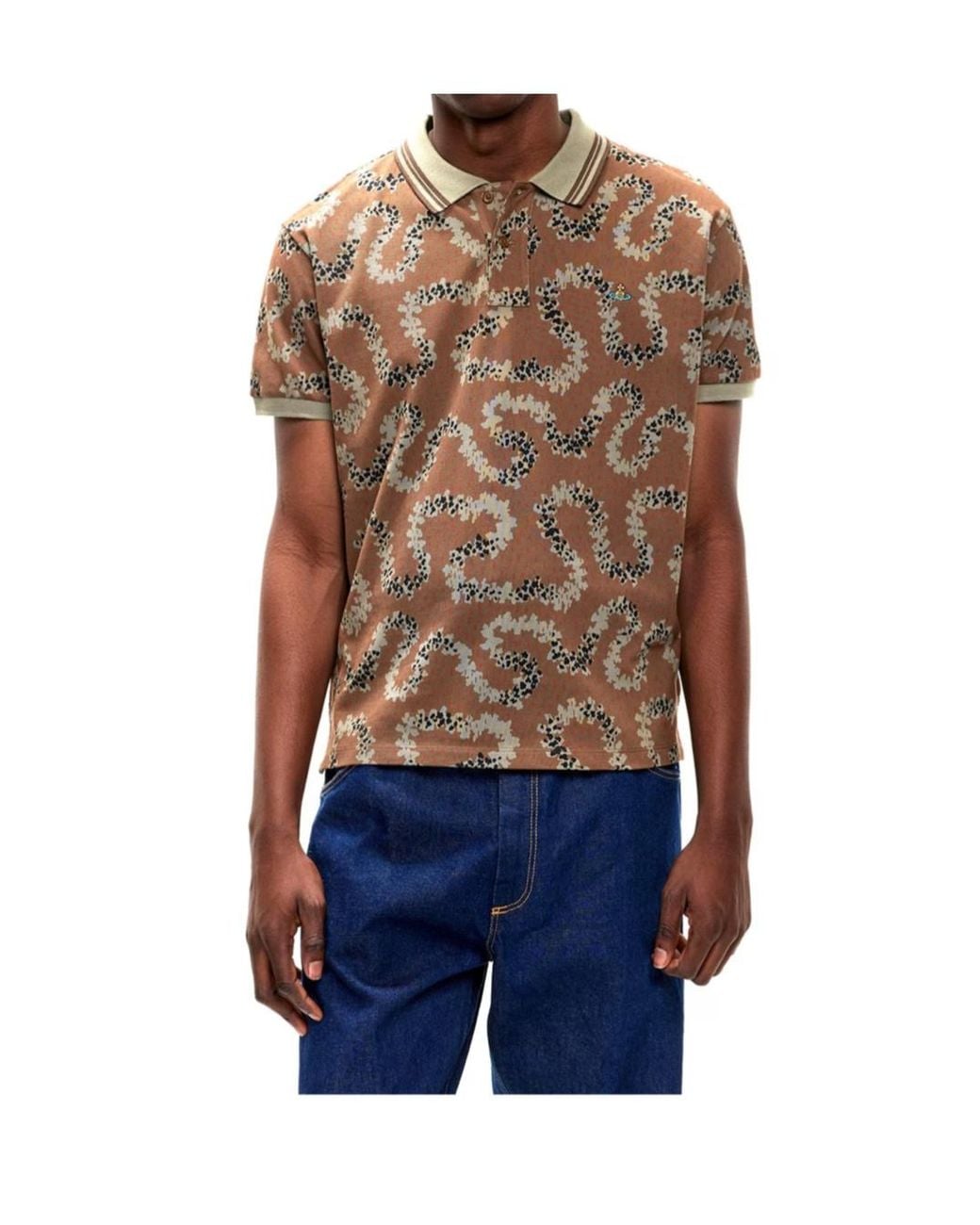 Vivienne Westwood Multicolor Viv Trail Short Sleeve Polo Shirt for men