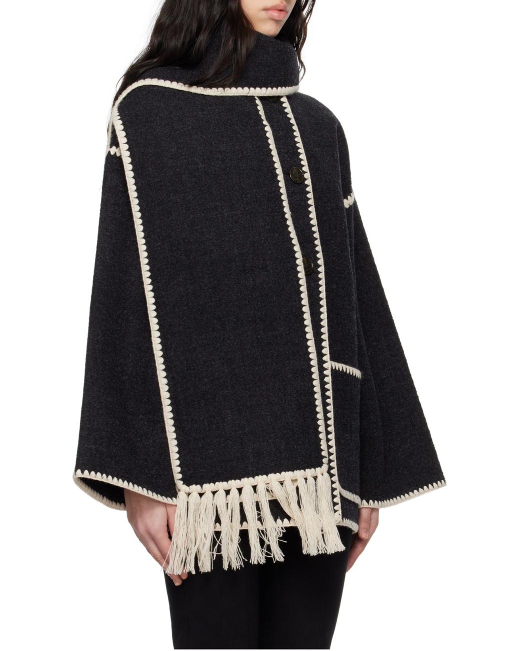Totême Black Scarf Jacket