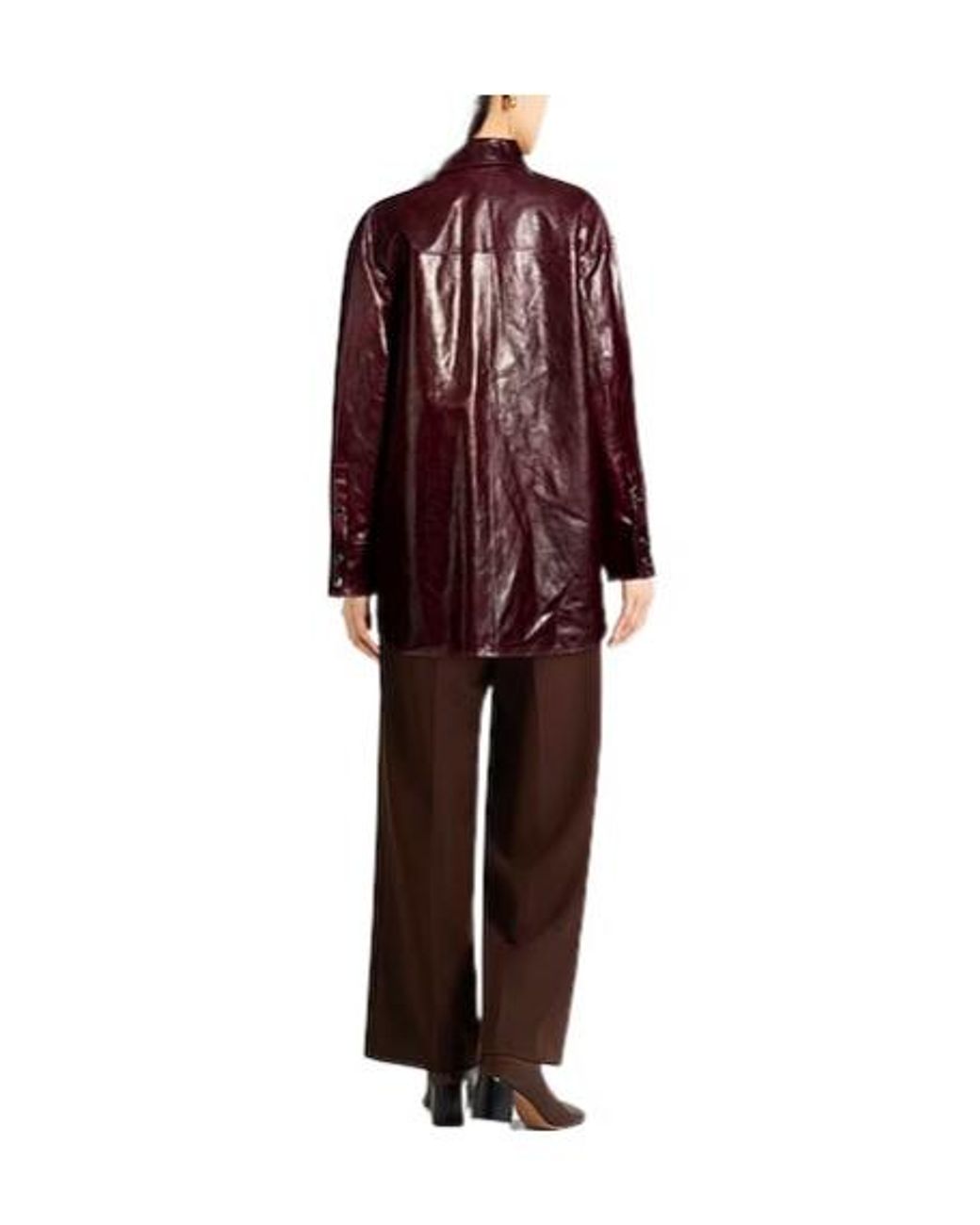 Sportmax Purple Burgundy Jacket Lambskin