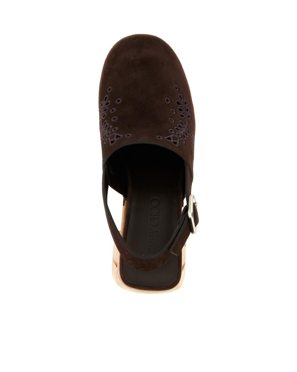 Jimmy Choo Brown Alida Round Toe Pumps