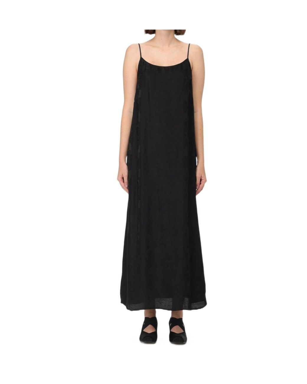 Uma Wang Black Suspender Dress