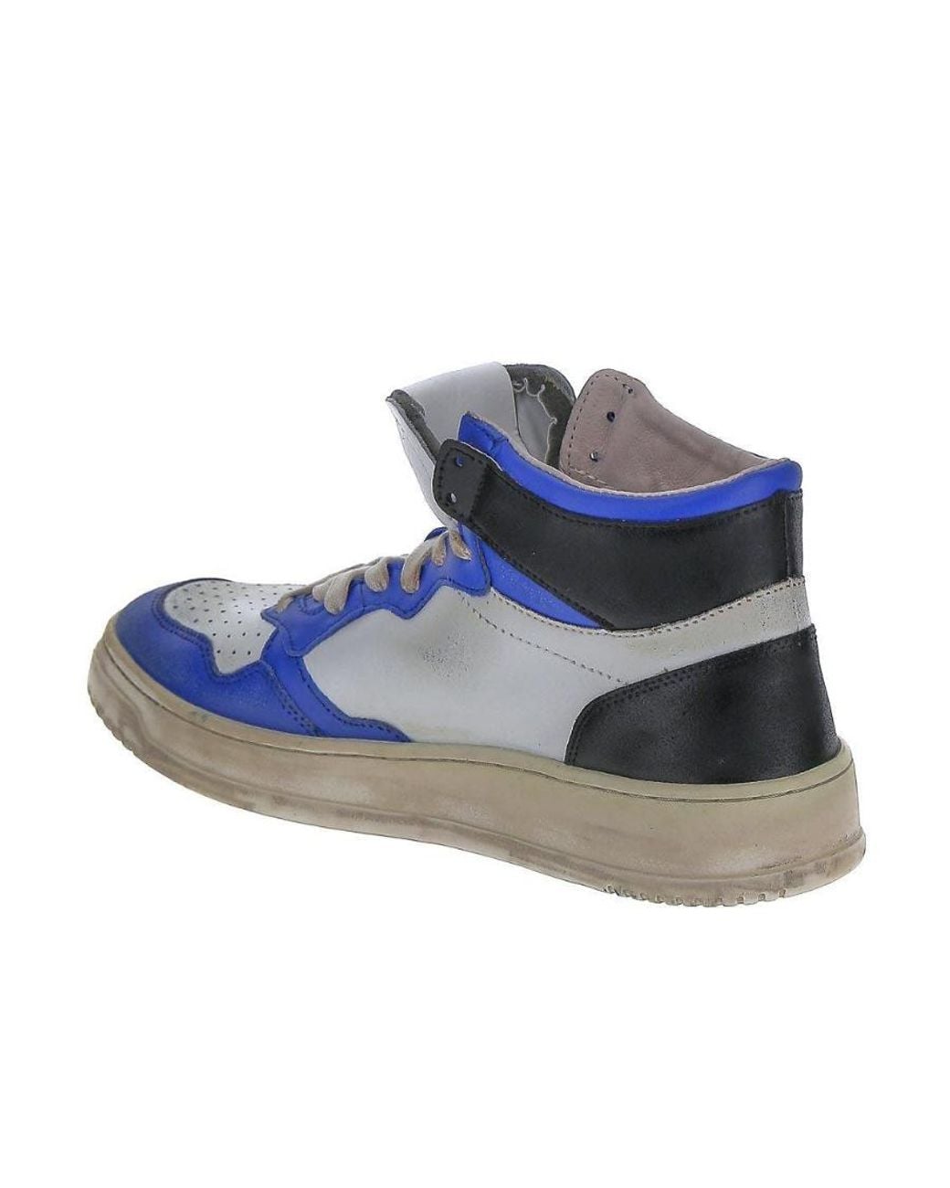 Autry Blue High-Top Cow Leather Sneakers With for men