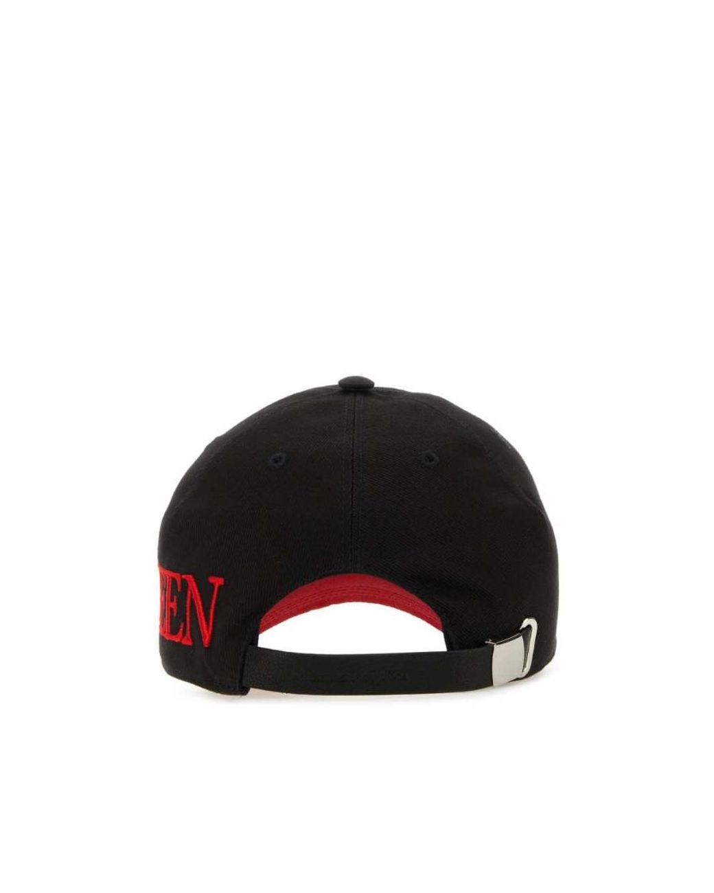 McQueen Black Logo Embroidered Baseball Cap for men