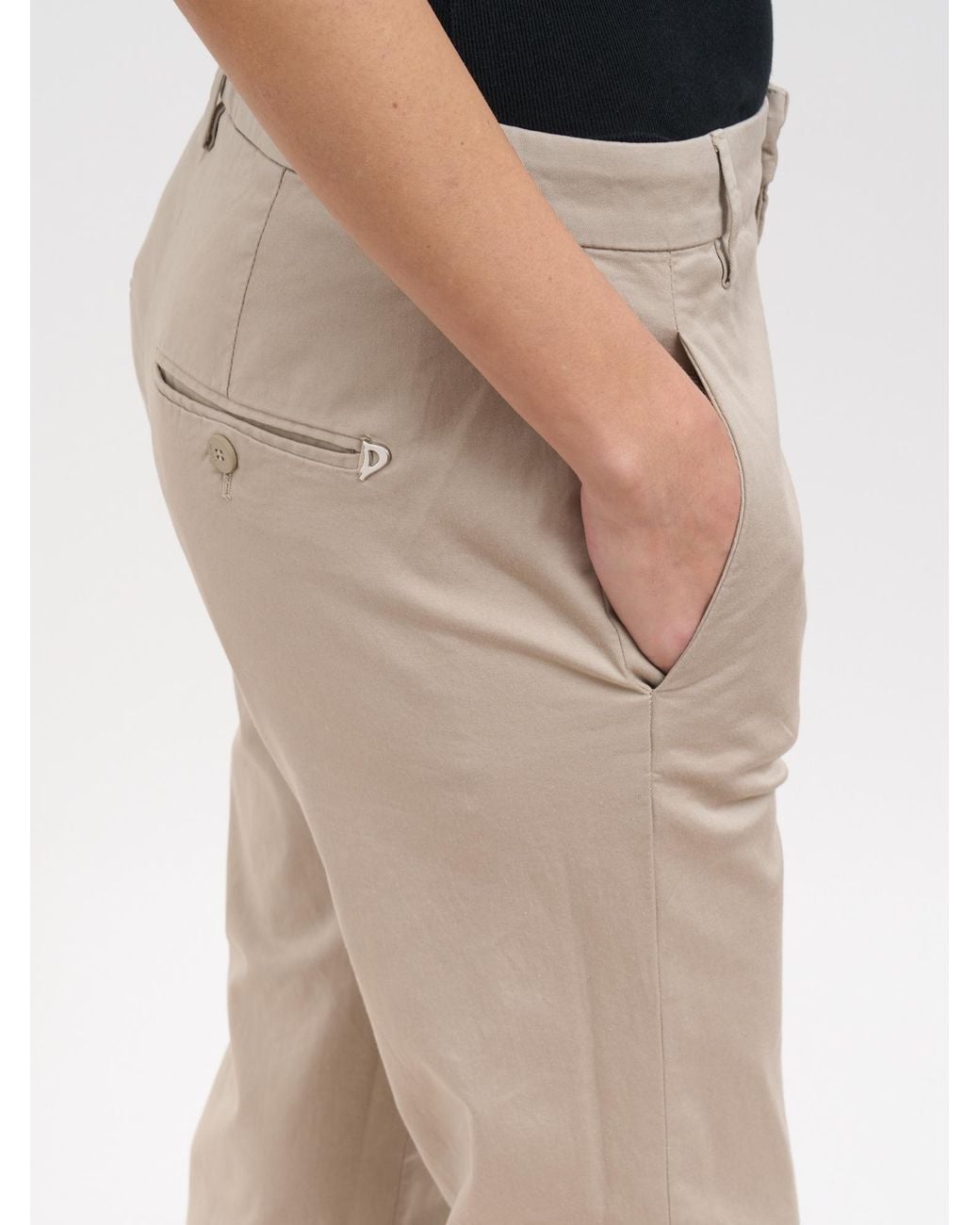 Dondup Gray Nima Zip-Fastening Tapered Trousers