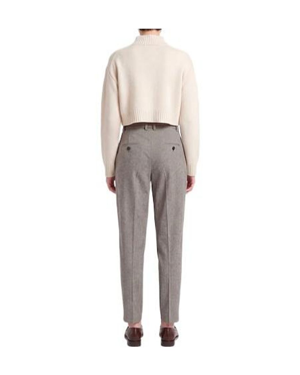 Isabel Marant Gray Two-Tone Tapered Pants