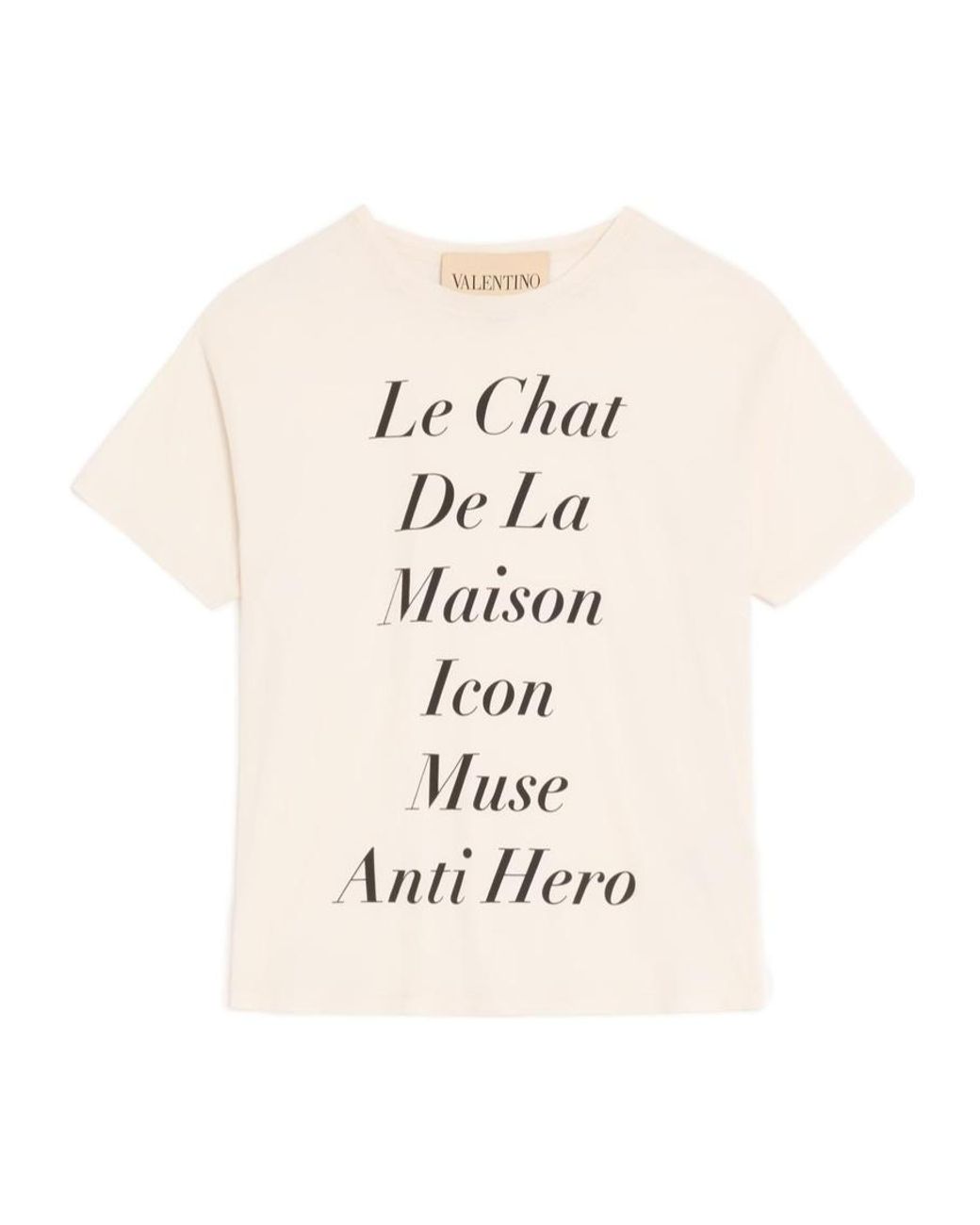 Valentino White Printed Crewneck T-Shirt for men