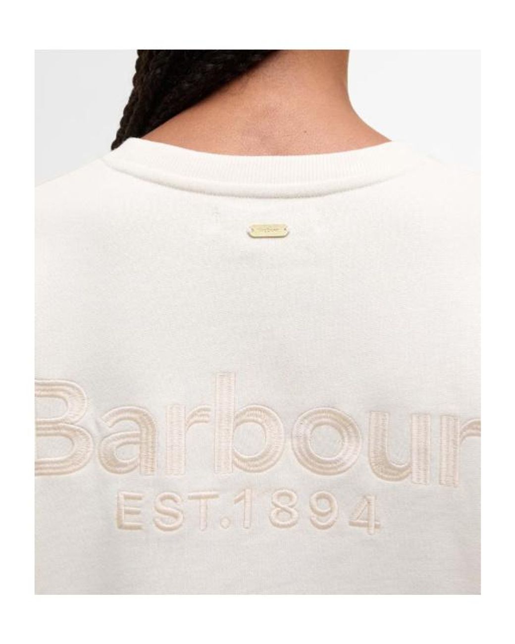 Barbour Natural Long-Sleeved Crew Neck Sweatshirt