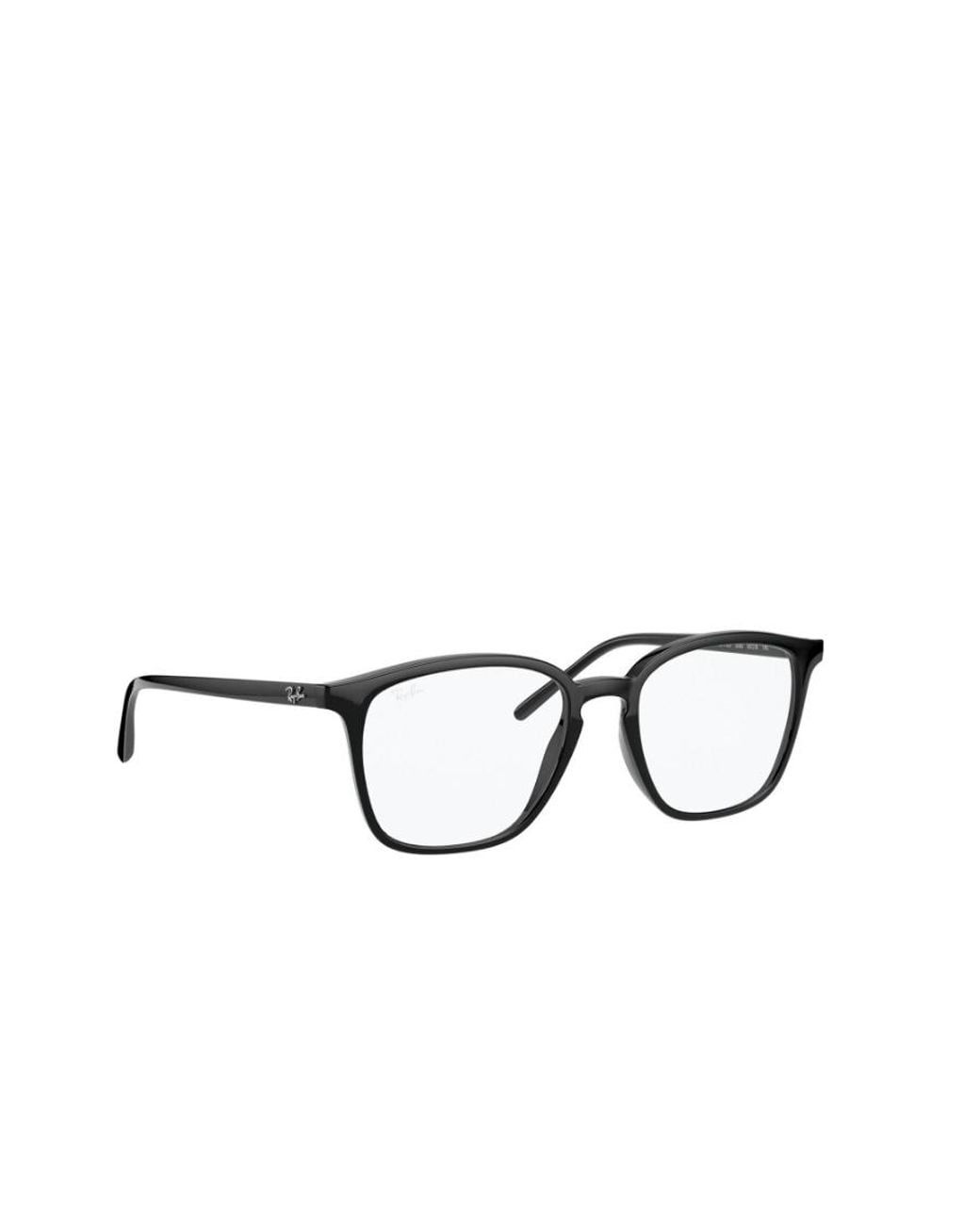 Ray-Ban White Square Frame Glasses for men