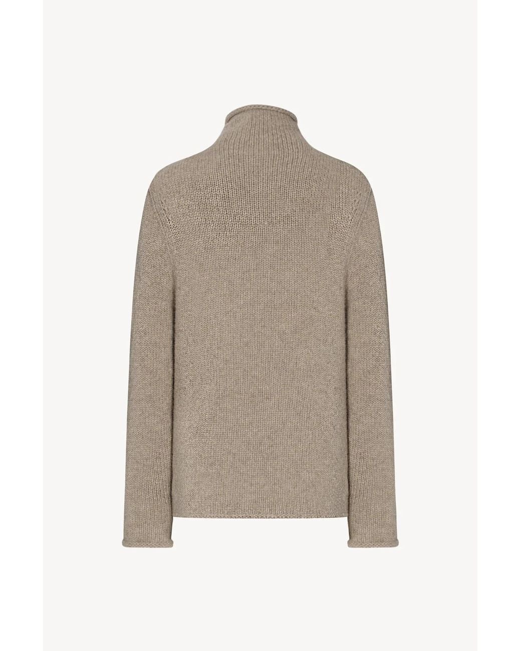 The Row Gray Mariam Turtleneck Jumper