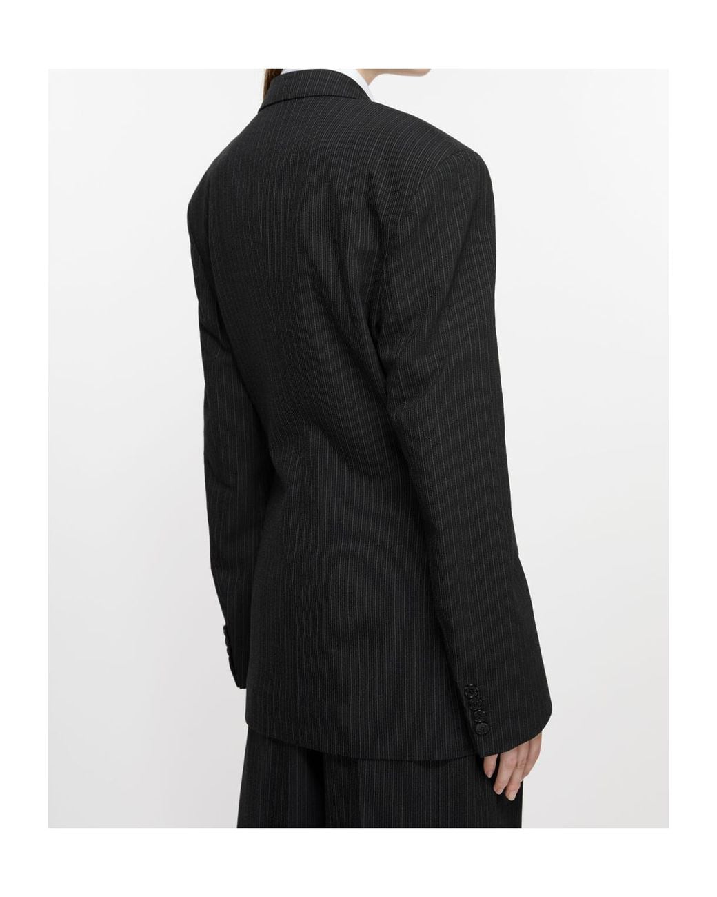 Acne Black Double-Breasted Blazer