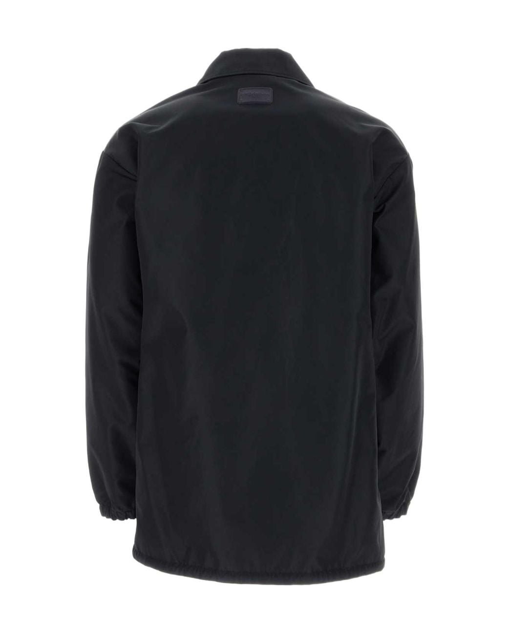Dolce & Gabbana Blue Logo Plaque Drawstring Hem Parka for men