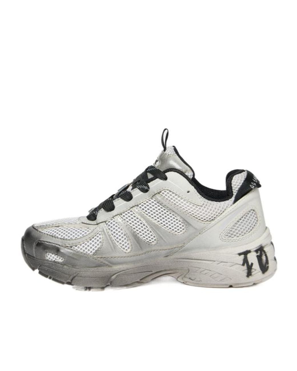 44 Label Group Gray Dragger Faded Sneakers for men