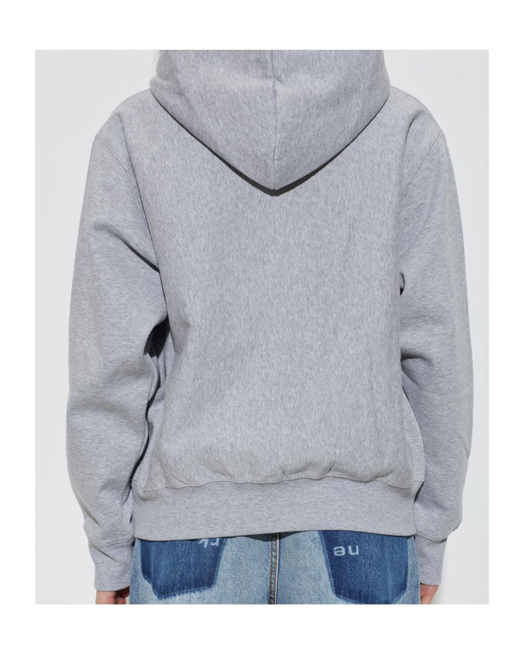Marc Jacobs Gray Logo Printed Oversized Hoodie