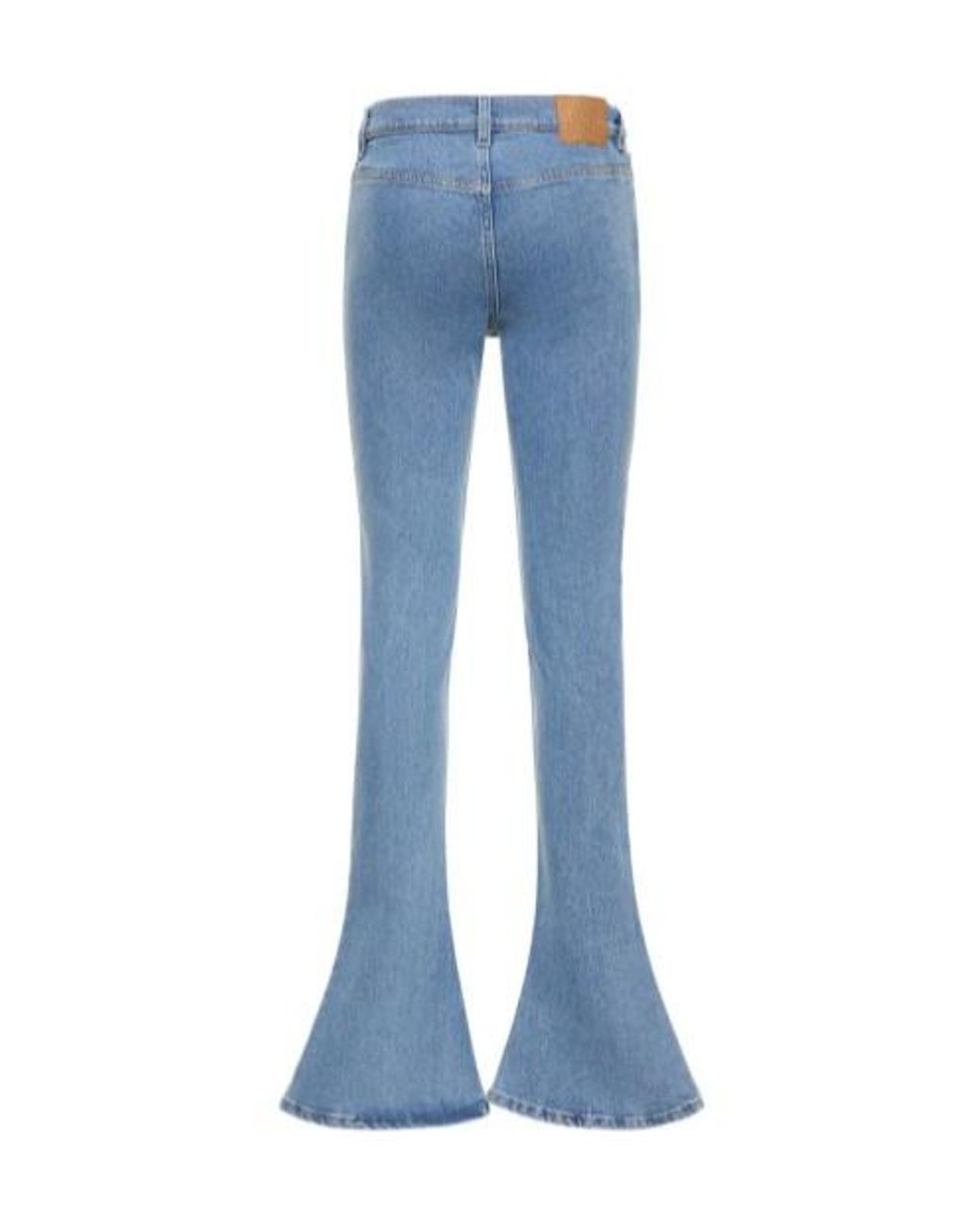 Magda Butrym Blue Low-Rise Trumpet-Shaped Jeans