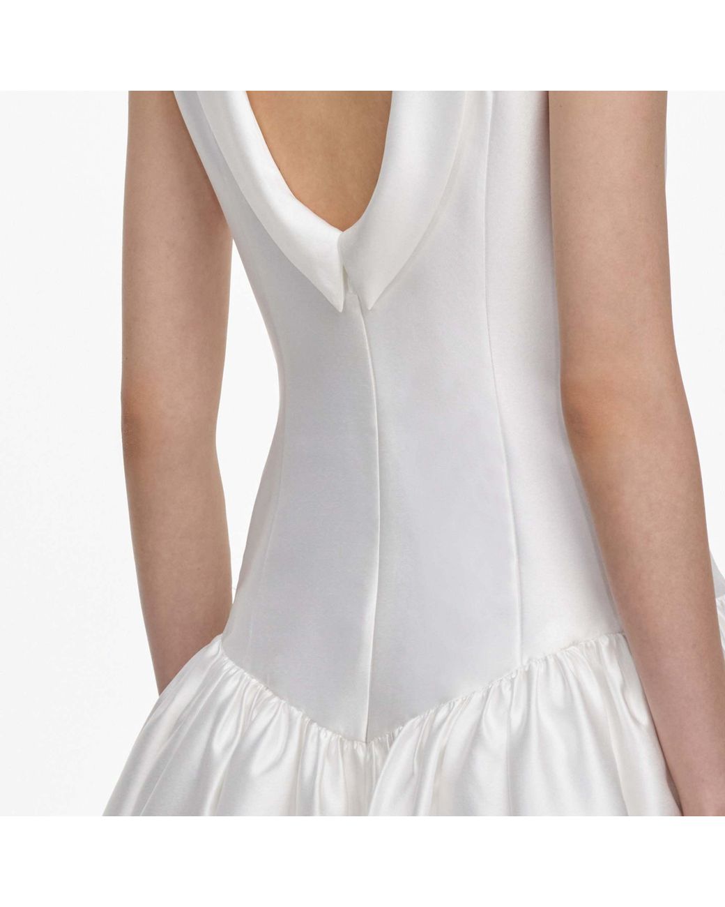 Self-Portrait White Sleeveless Dress