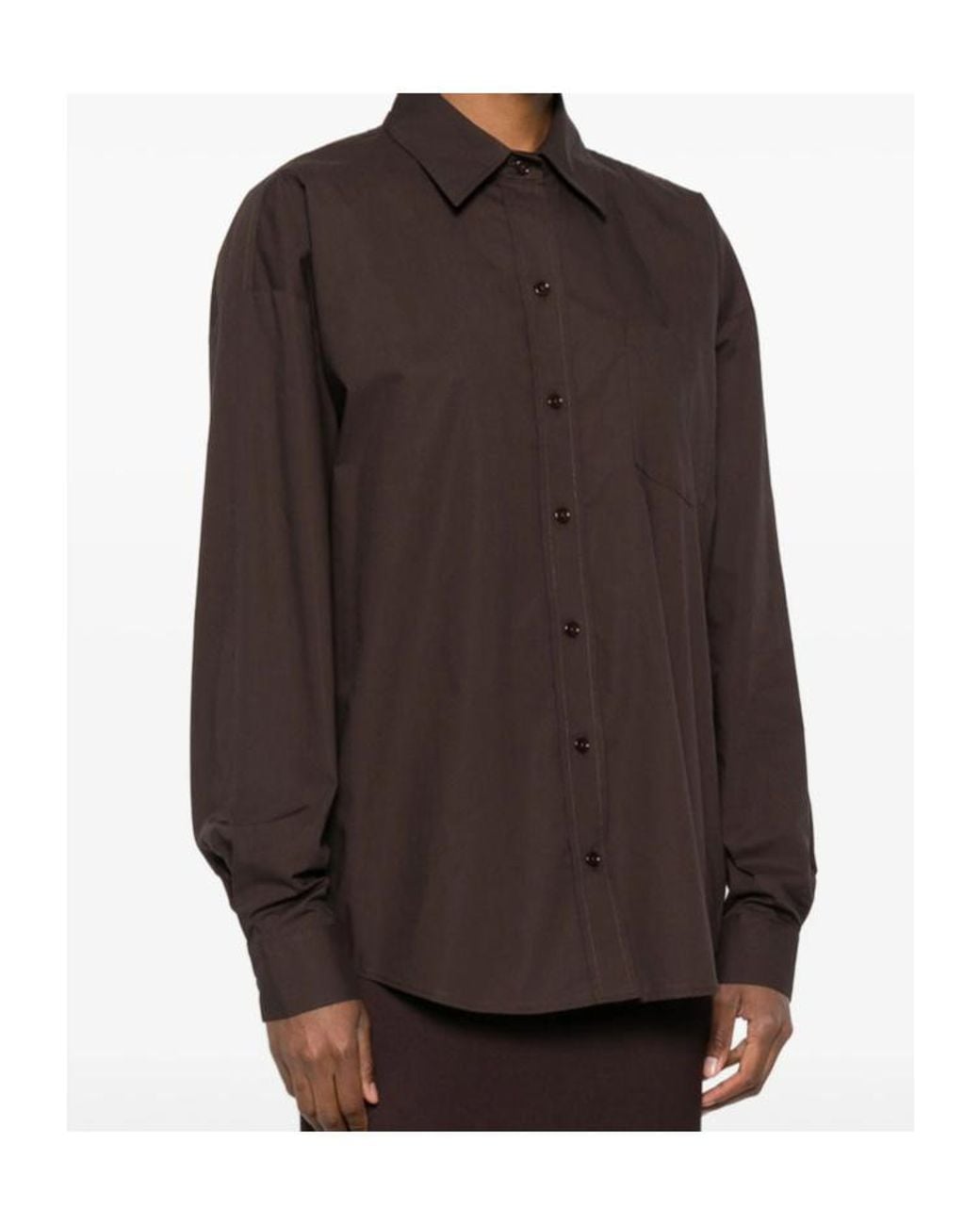 Frankie Shop Brown Long Sleeve Shirt