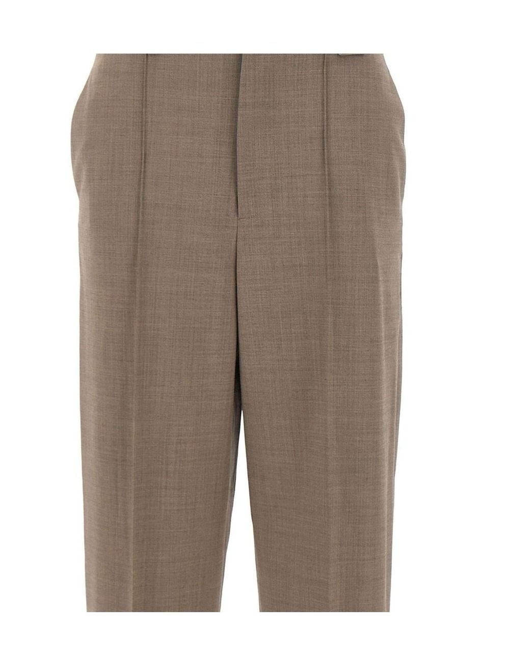 Fabiana Filippi Gray Wide-Leg Tailored Pants
