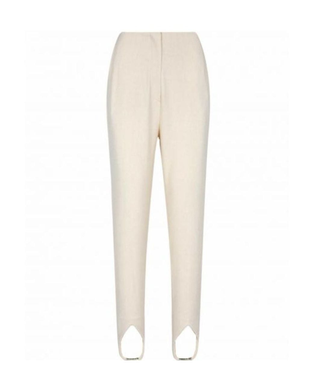 Nanushka Natural High-Waisted Casual Pants