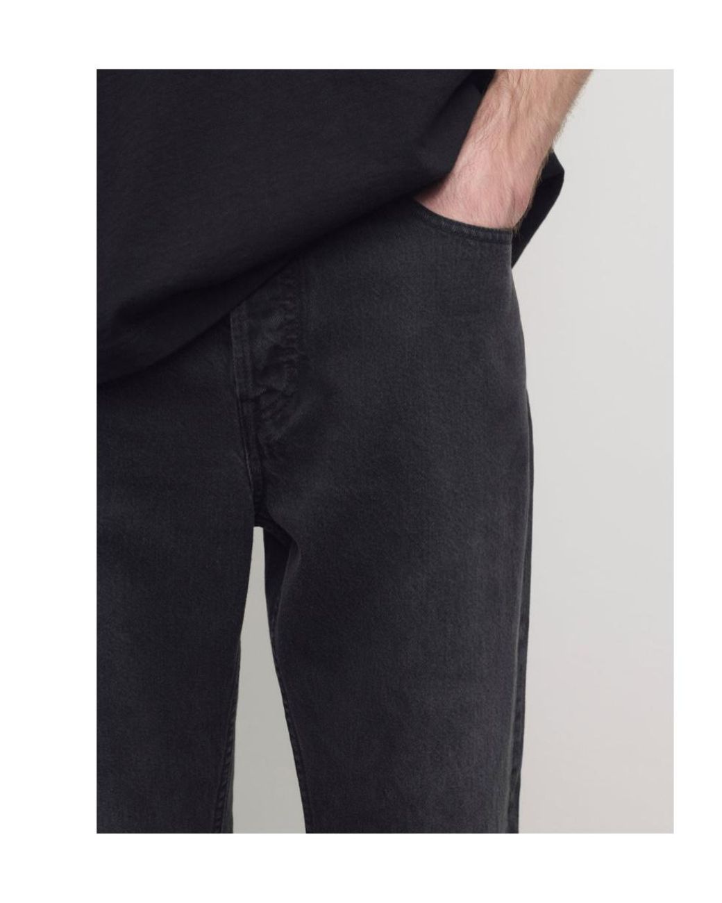 The Row Black Tarino Straight Leg Jeans for men