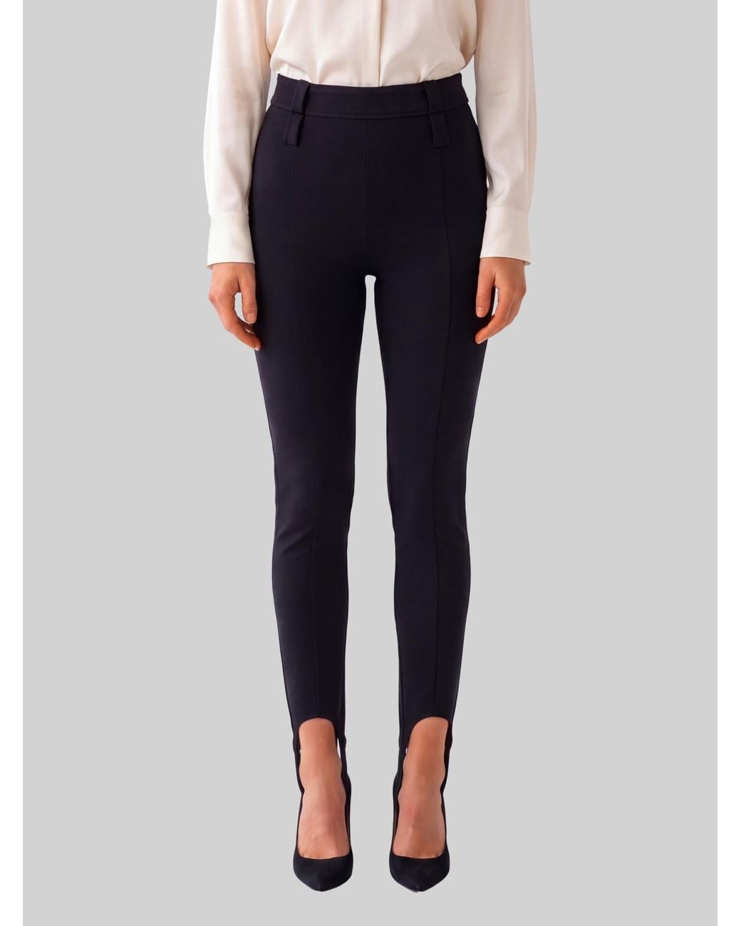 Frankie Shop Black Lili Stirrup Pants
