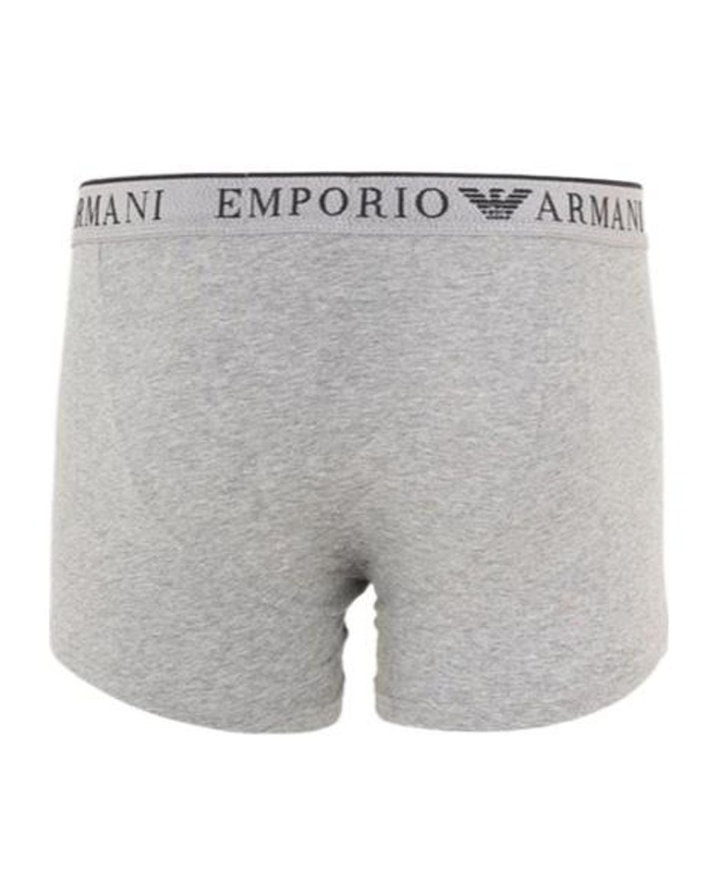 Emporio Armani Gray Two-Pack Of Boxer Briefs for men