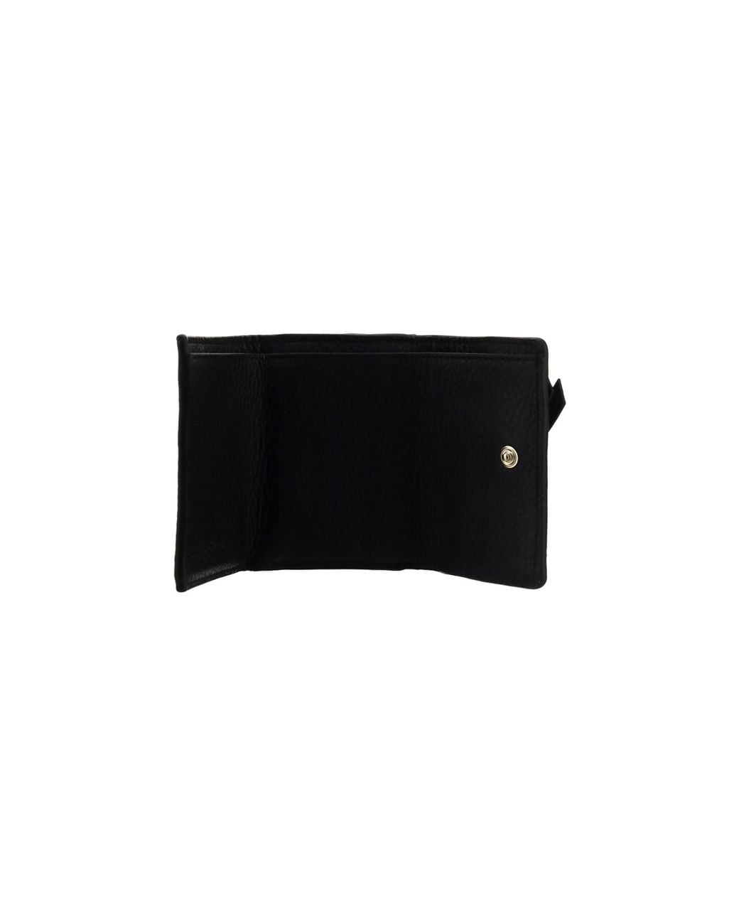 Chloé Black Alphabet Tri-Fold Compact Wallet