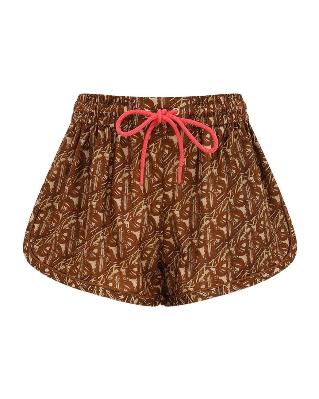 Zimmermann Brown Drawstring Shorts